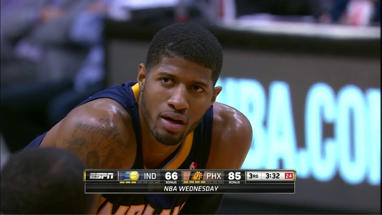 2014.01.22 - Paul George Full Highlights at Suns - 26 Pts, 7 Reb