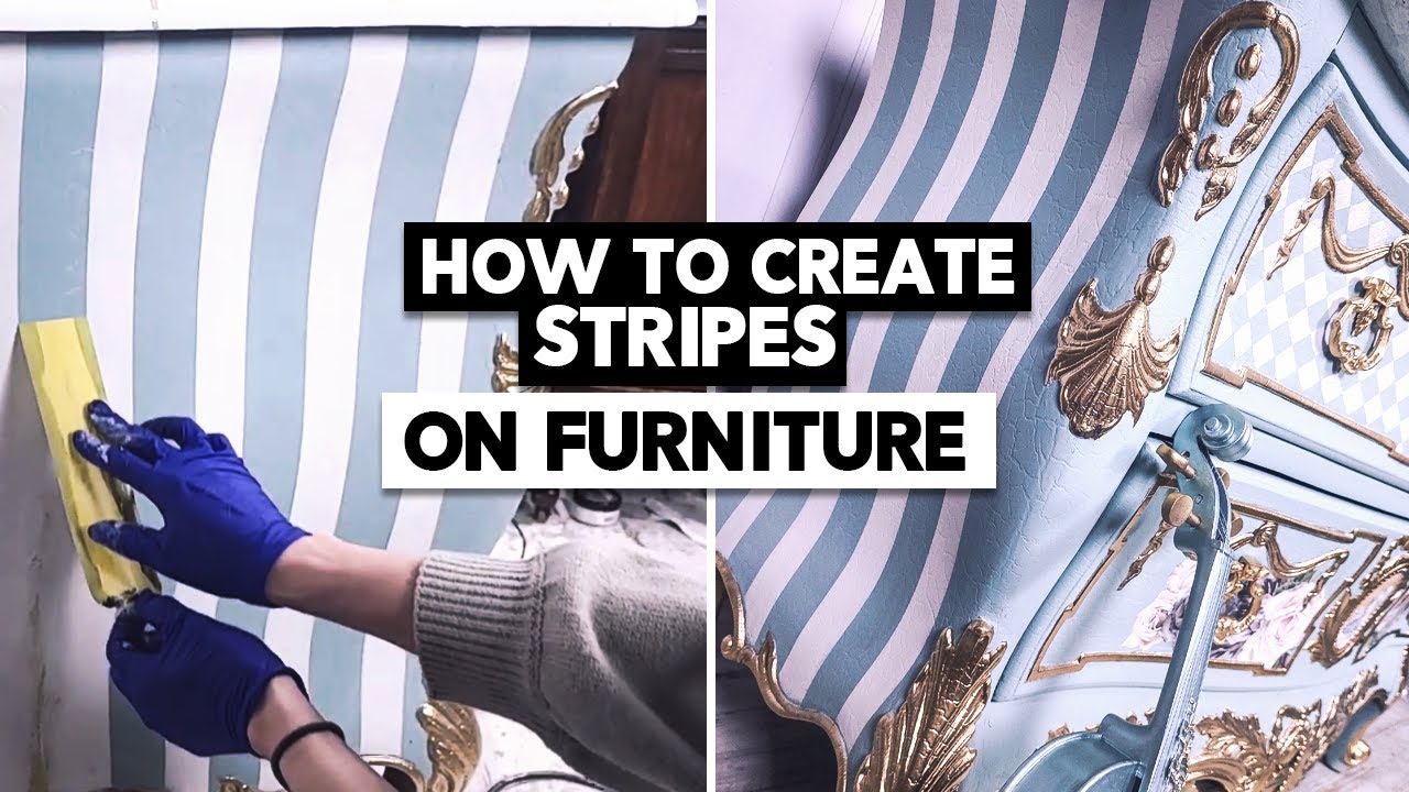 How to Create Perfect Stripes on Furniture