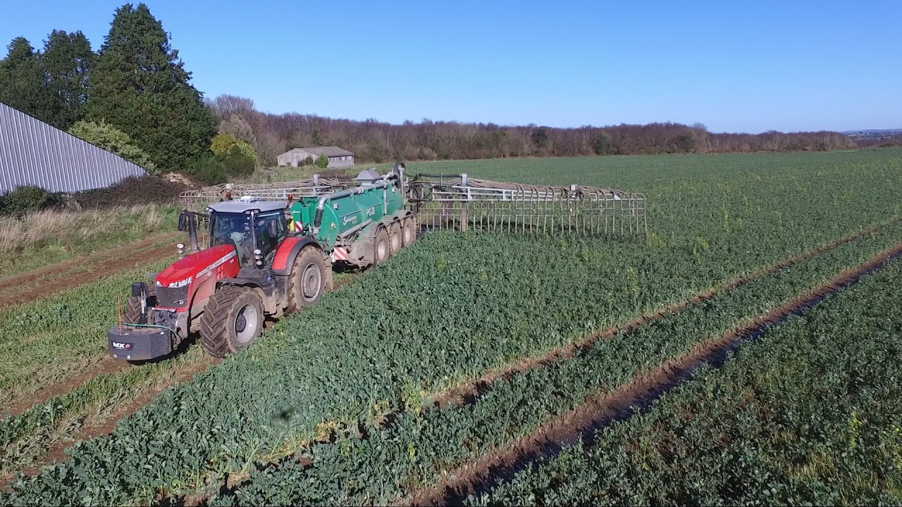 Epandage de lisier 2022, ETA Pouliquen MF 8727S + Samson PG II 21