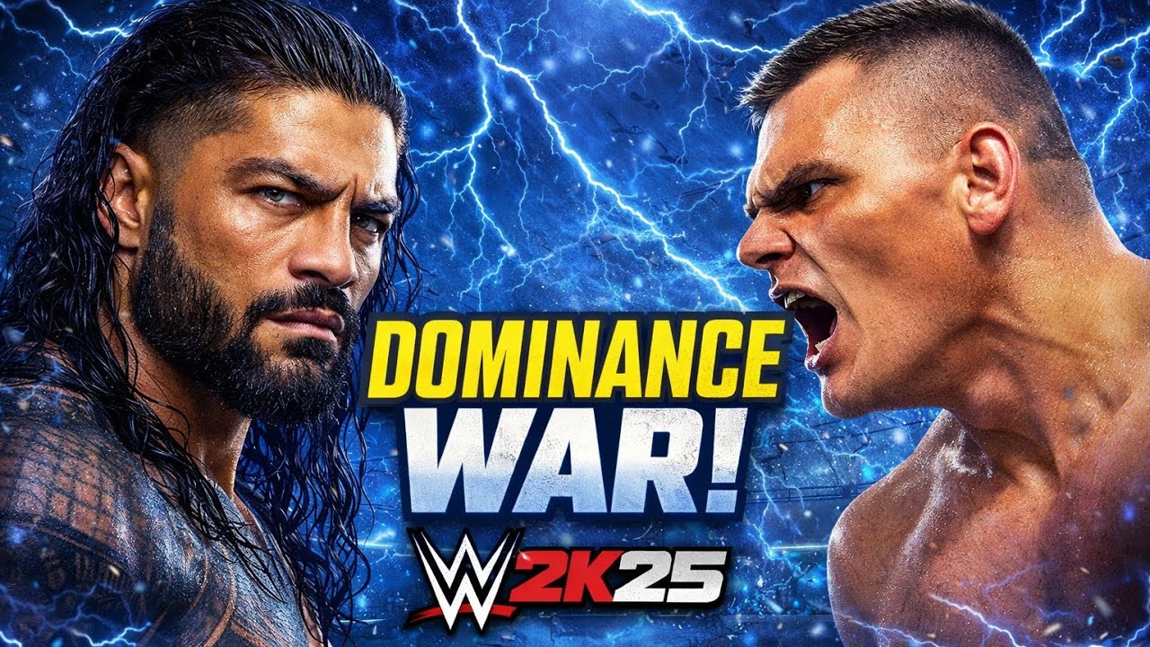 WWE 2K25 - Roman Reigns vs Gunther | Tribal Chief vs Ring General Full Match 🔥#wwe #trending 