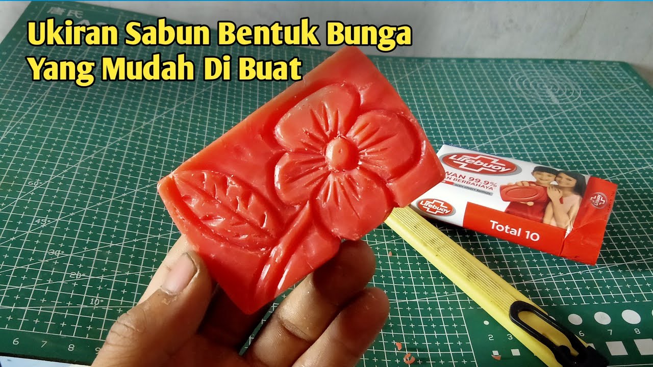 Soap Carving | Cara Membuat Patung Bunga Dari Sabun Yang Mudah Di Buat | DIY