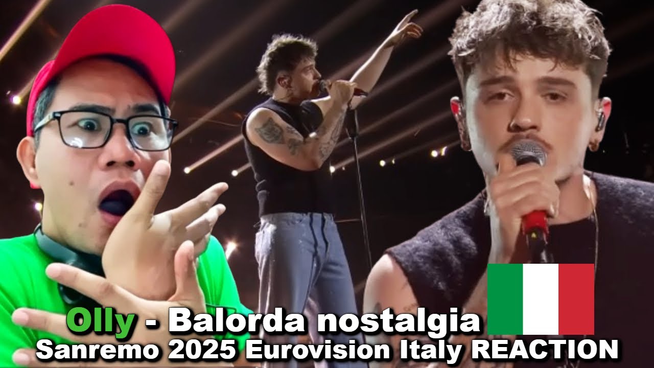 Olly - Balorda nostalgia - Sanremo 2025 Eurovision Italy REACTION