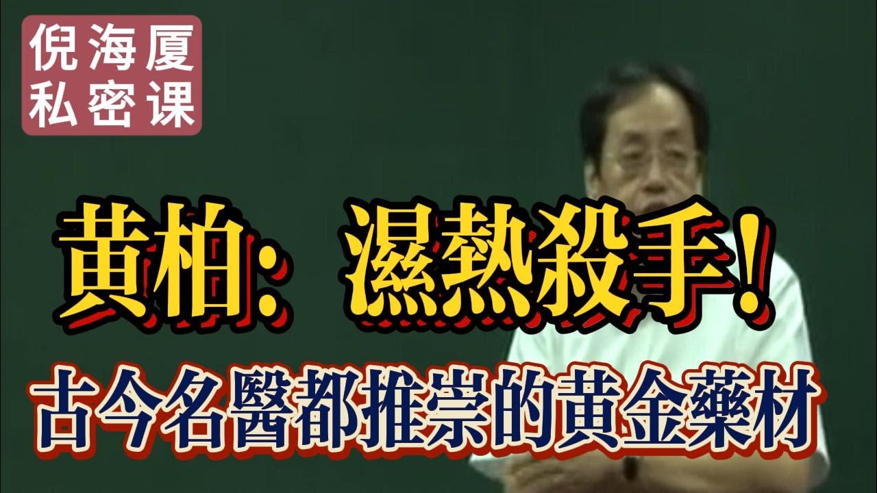【倪海廈私密課】黃柏——清熱解毒的黃金藥材。治濕熱能清除體內的熱氣，解決許多煩人的病癥！