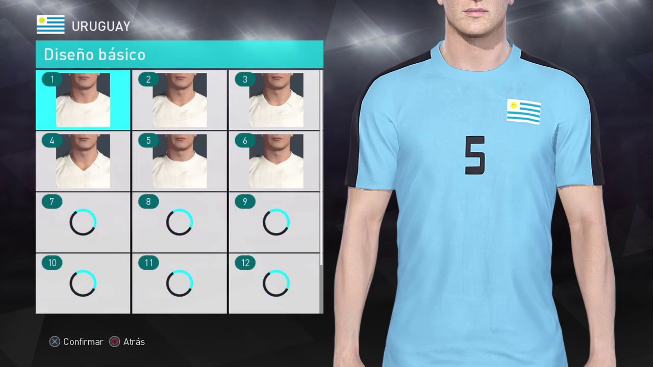Pes 2018 Selección Uruguay Uniforme Local