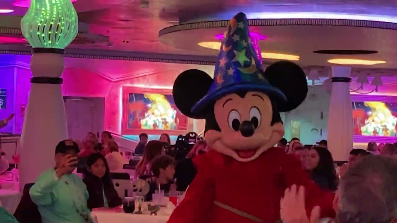 Sorcerer Mickey at Animator's Palate on the Disney Wonder Cruise Ship