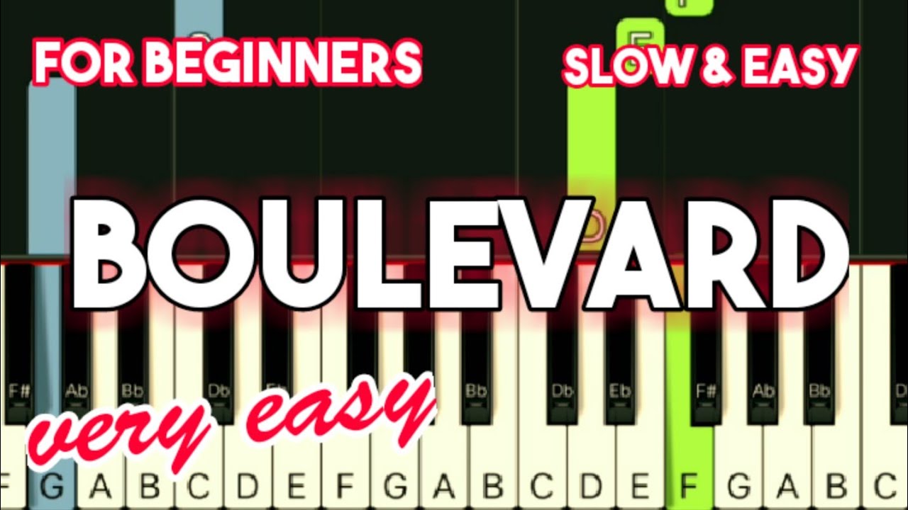 DAN BYRD - BOULEVARD | SLOW & EASY PIANO TUTORIAL