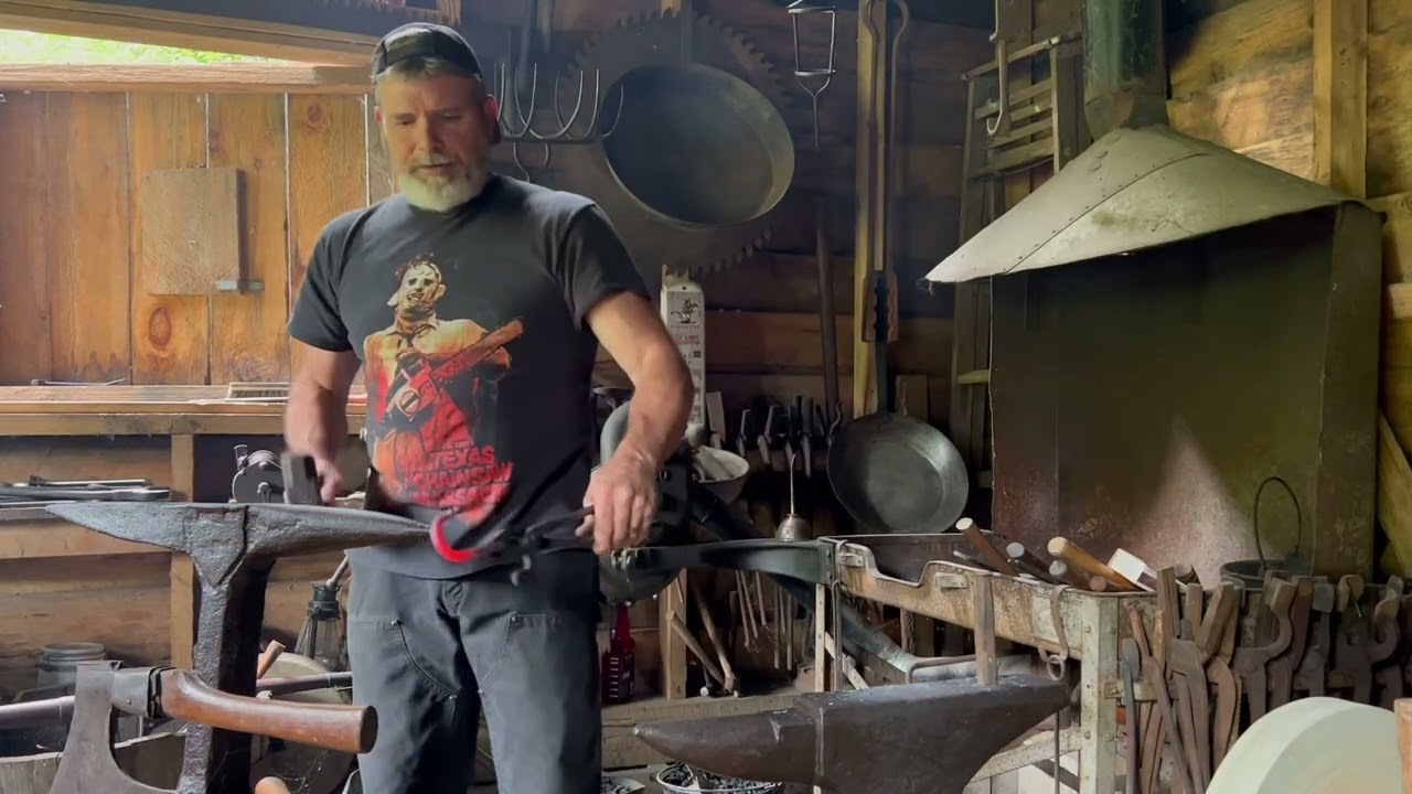 Simple Blacksmithing with original equipment and coal fires.