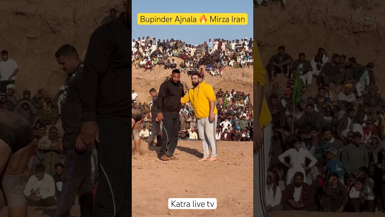 Bupinder Ajnala fight Mirza iran 😱/ भूपिन्द्र अज़नाला और मिर्ज़ा ईरान की फ़ाईट 🔥#kushti #dangal