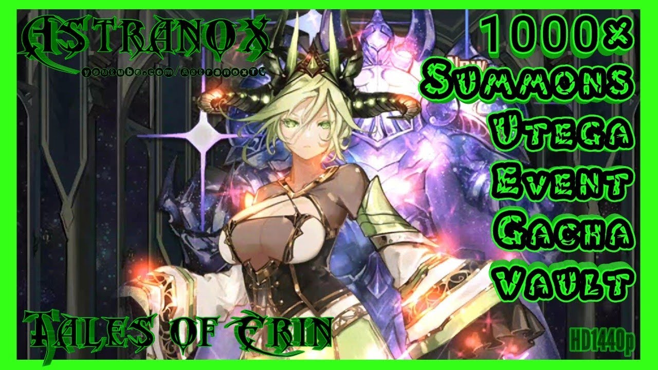 TALES OF ERIN Summon 1000 Divine Tokens in Utega Event Gacha Restored Vault - 5* Hero Free to Play