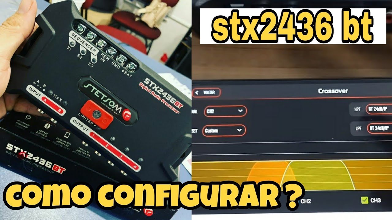 como configurar o novo processador Stetsom STX 2436 BT