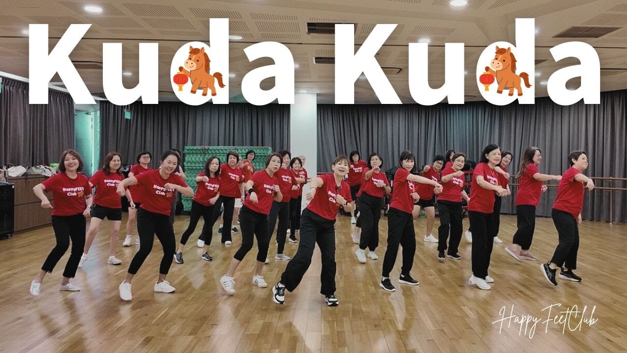 【2026新年歌】Kuda Kuda | Group Dance Practice | #happyfeetclub | Mirrored