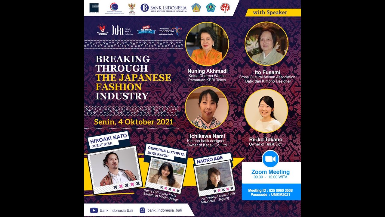 TALKSHOW UMKM: BREAKING THROUGH THE JAPANESE FASHION INDUSTRY