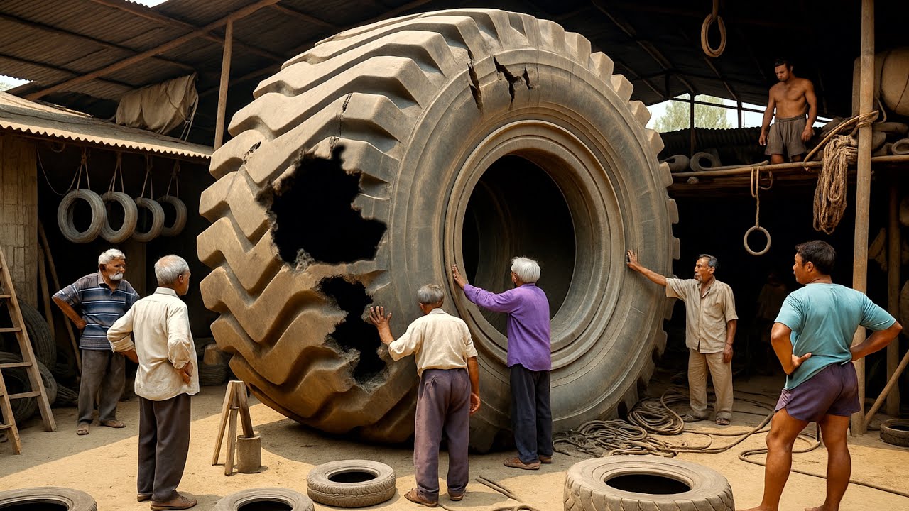 Massive Truck Tire Damage &ndash; Full Repair Process