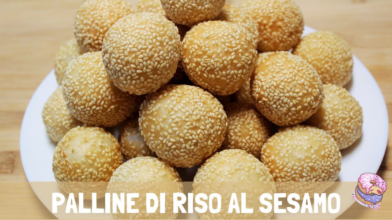 Palline di RISO GLUTINOSO - Dolce al SESAMO