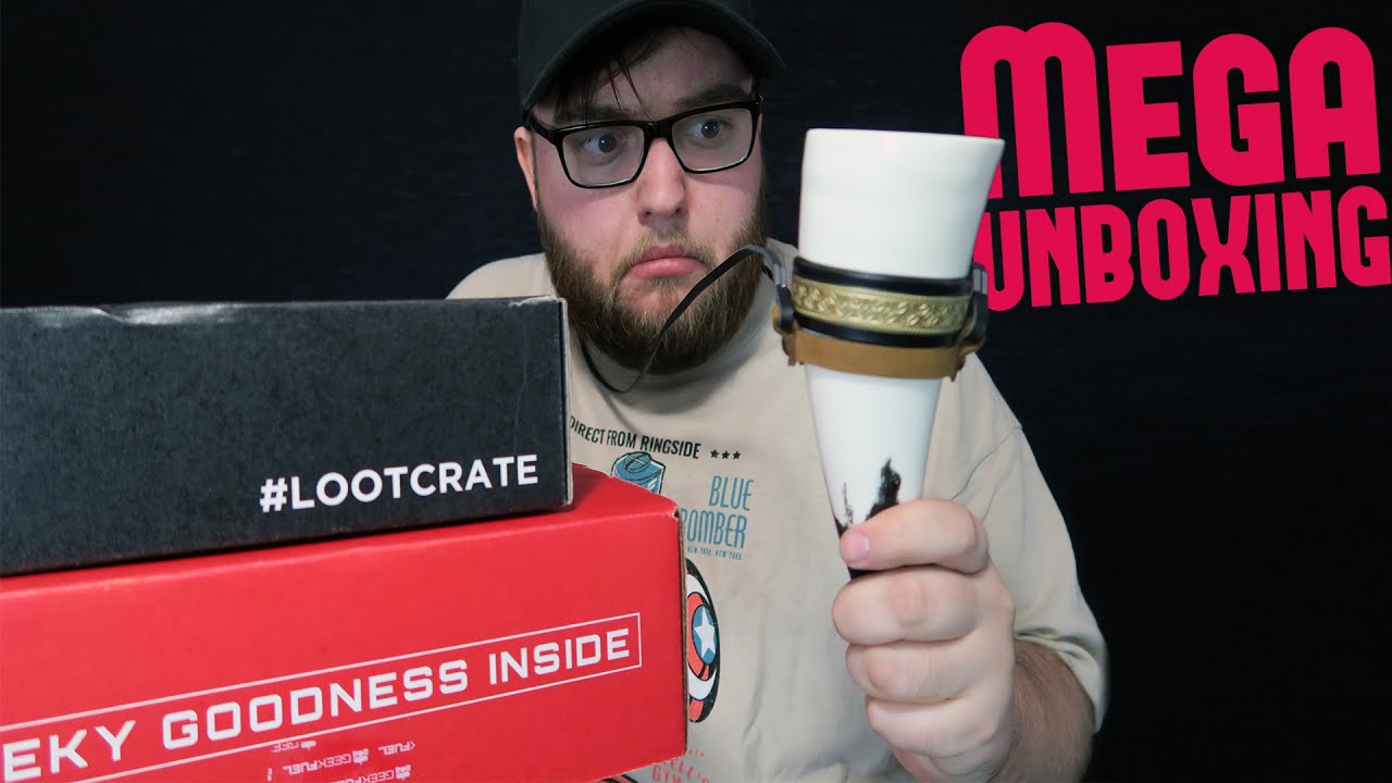 April 2016 MEGA UNBOXING - Loot Crate & Geek Fuel Unboxing & Comparison