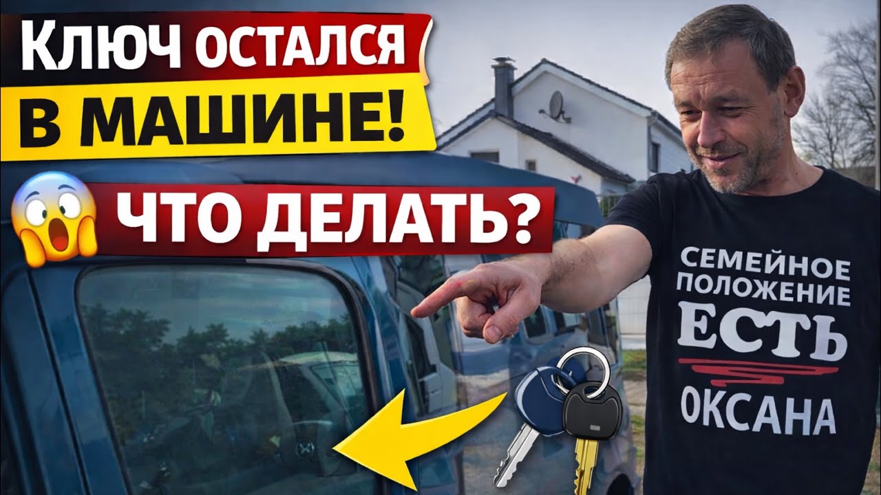 Захлопнулась машина, ключ внутри/ Совершенно бесплатно/Как открыть без ключа в экстренной ситуации/ 