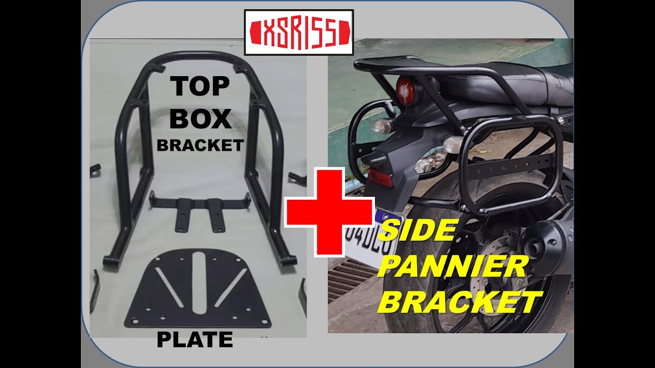 Top box bracket + left and right side pannier bracket