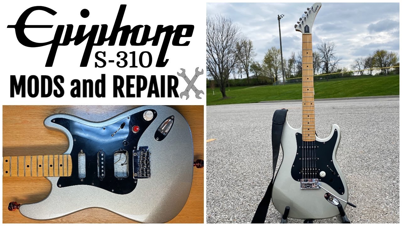 Epiphone S-310 Guitar Repair and Mods | From Salvaged to Stage-Ready | 80s-inspired Superstrat