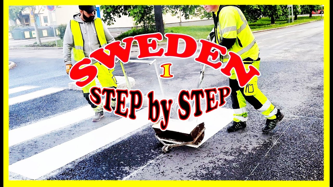 SWEDEN - PEDESTRIAN CROSSWALK STEP by STEP using @ThermLite! @MasterWorkers
