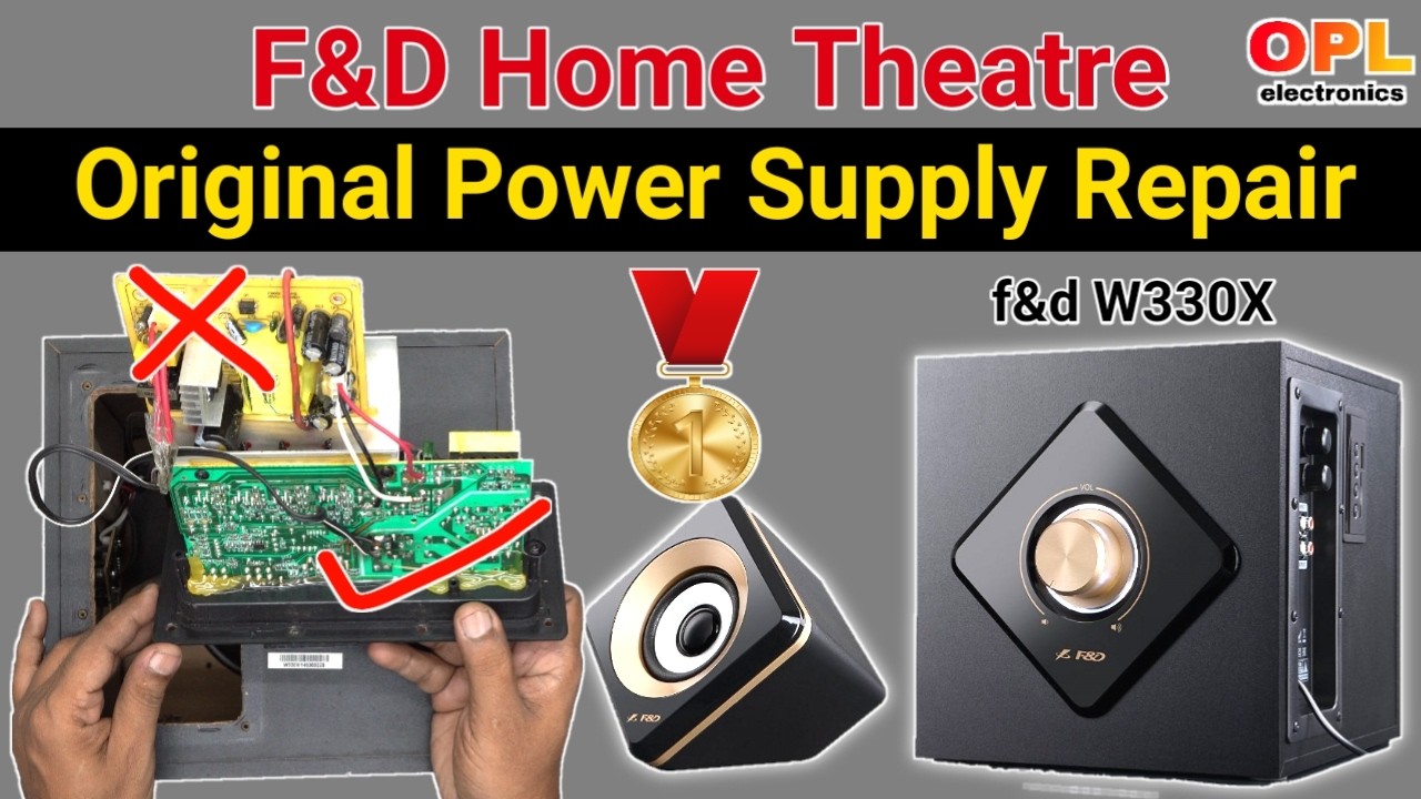 F&D Home Theater Original Power Supply Repair || F&D Home Theater Power Supply FIX vs Replacement?