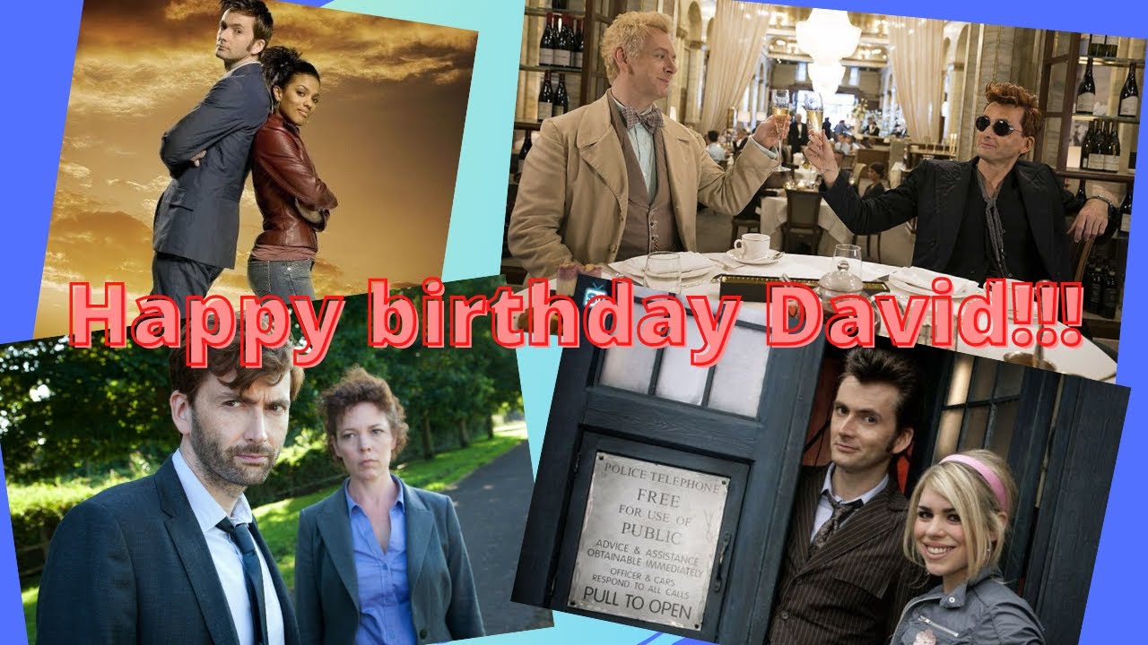 Happy 50th birthday David Tennant!!!