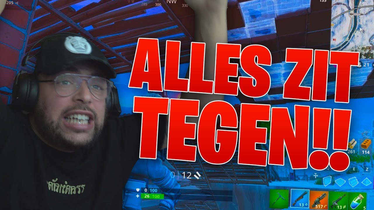 HIER WORDT JE TOCH GEK VAN - QUCEE SPEELT FORTNITE #