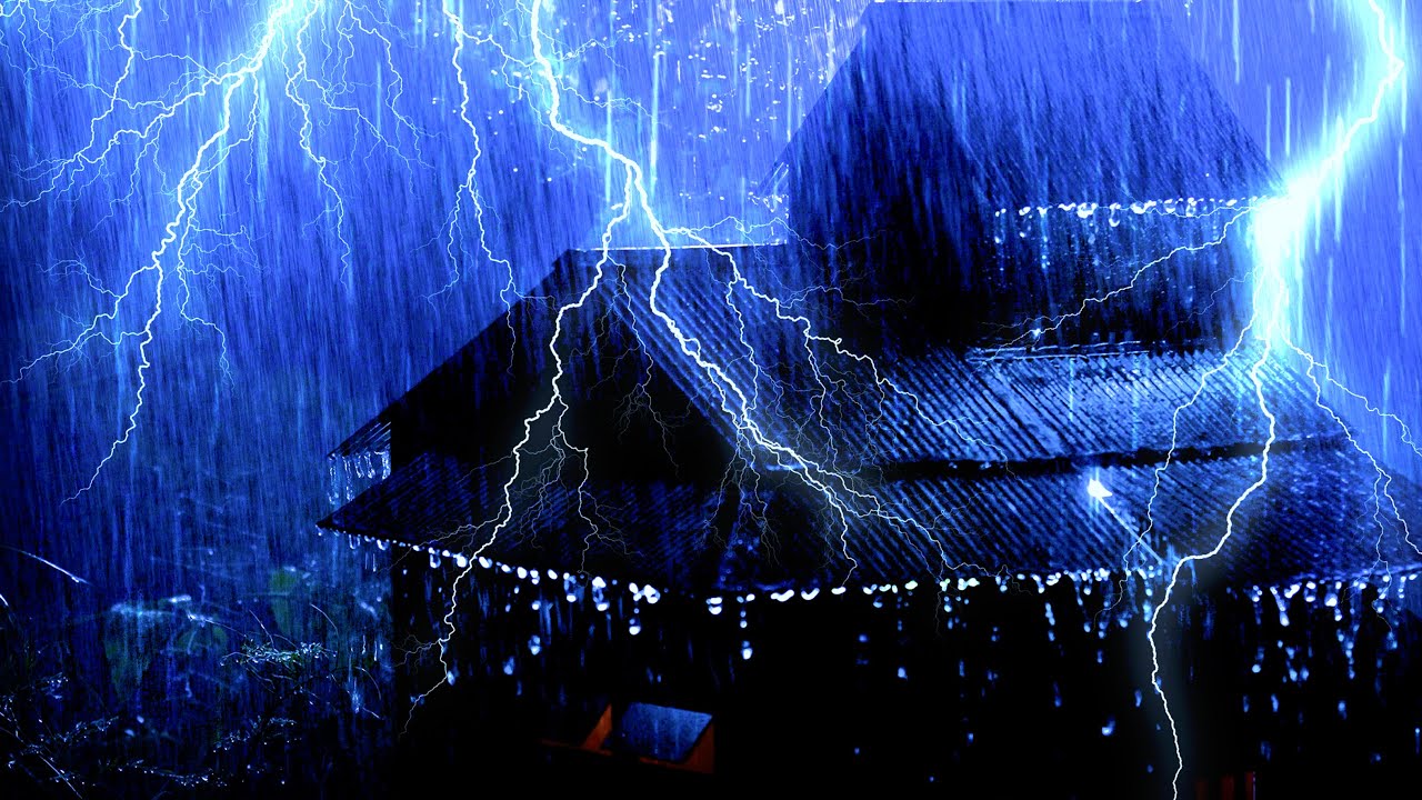 Relaja tu mente en 3 minutos – Sonidos de lluvia intensa y tormenta eléctrica