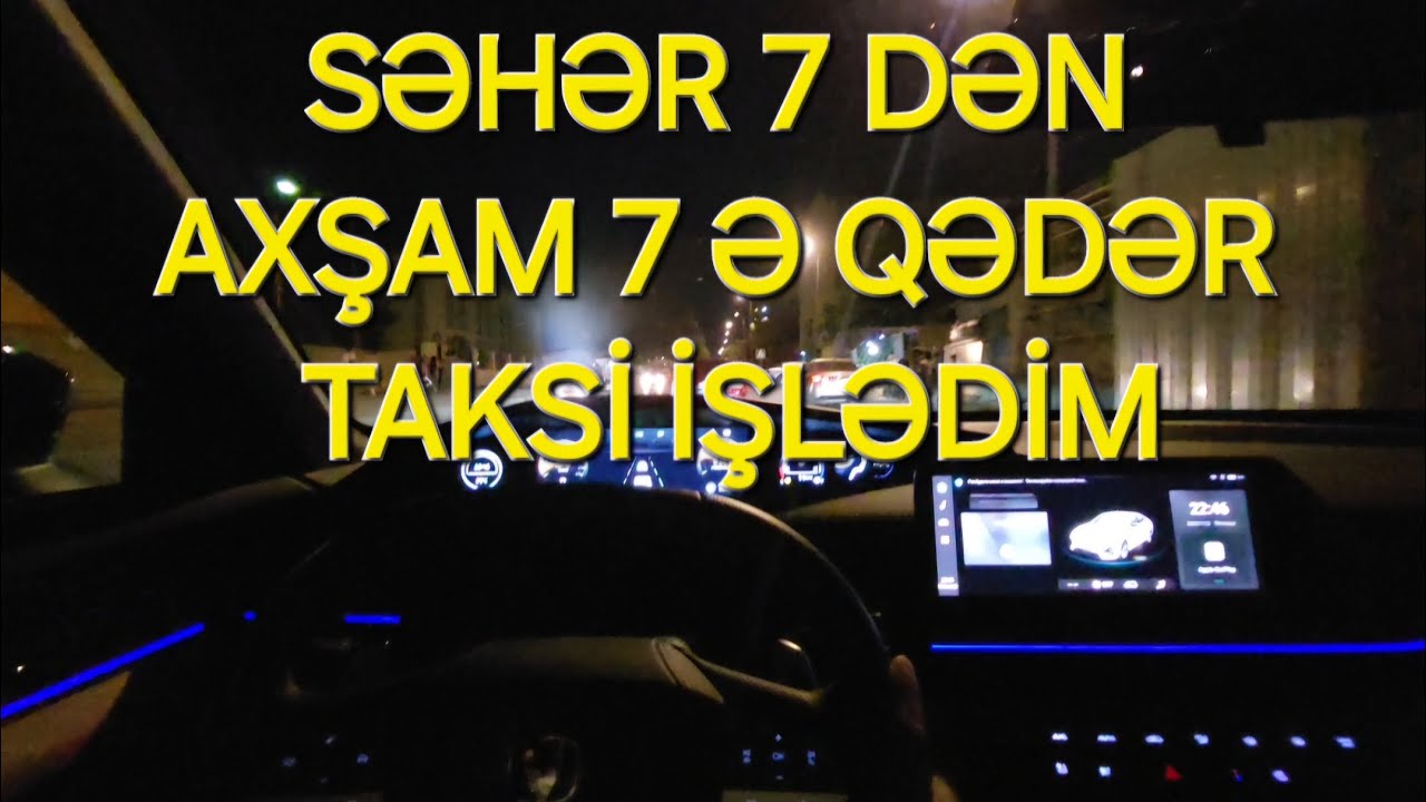 Biznes Komfortla Boltda Taksi İşlədim | Nə Qədər Qazanc Oldu |