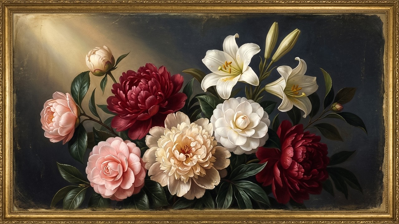 Luxury Flowers in 8K – Calm Botanical Art for Stress Relief