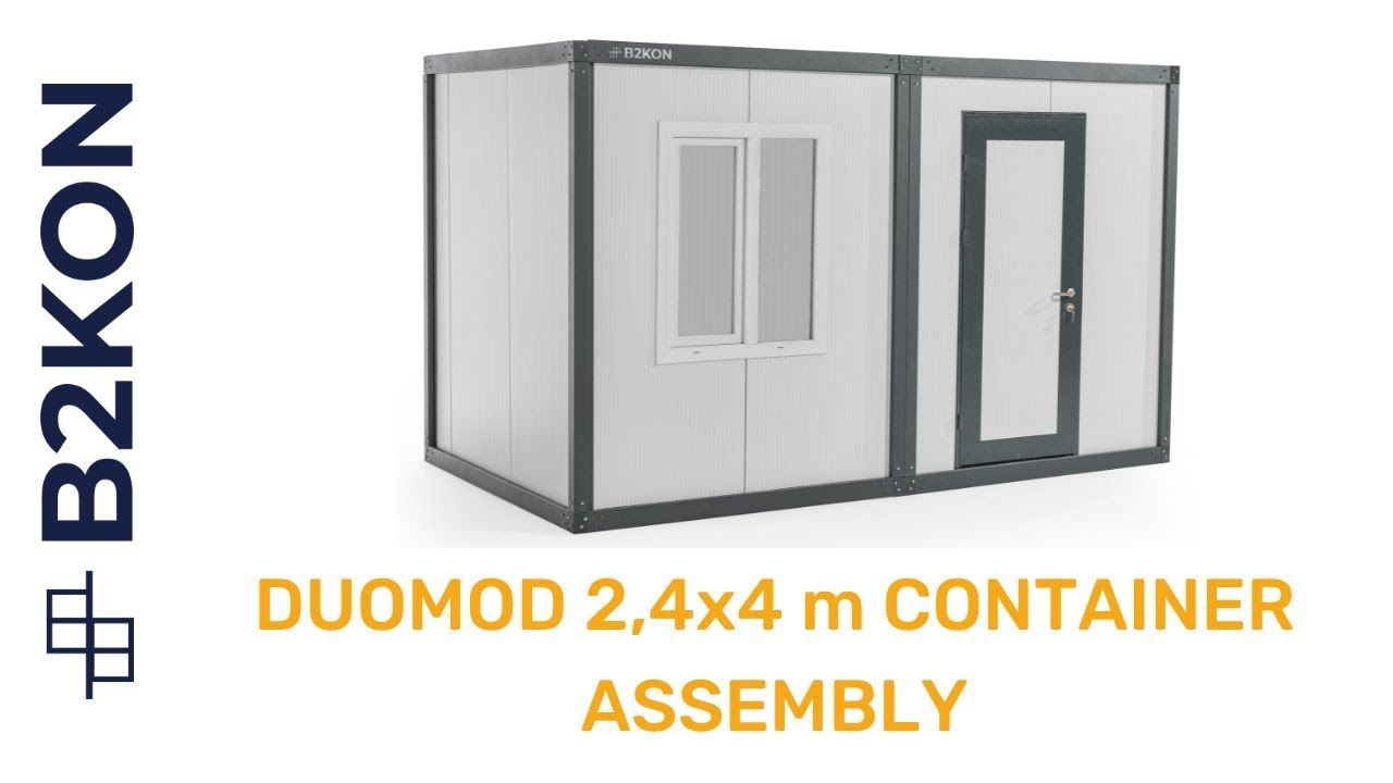 B2KON DUOMOD (EN) - (4 x 2,4m) DOUBLE FLATPACK CONTAINER ASSEMBLY