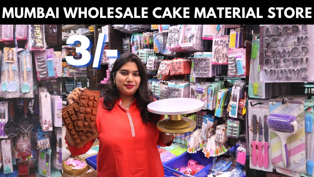 MUMBAI'S BIGGEST CAKE BAKING DECORATION STORE STARTS 3rs | Cake Tools / Moulds | Talf Bake Off