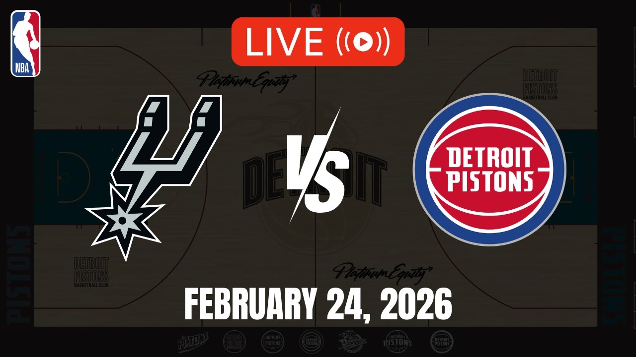 NBA LIVE! SAN ANTONIO SPURS vs DETROIT PISTONS | 2025-26 NBA SEASON | February 24, 2026 | NBA 2K26