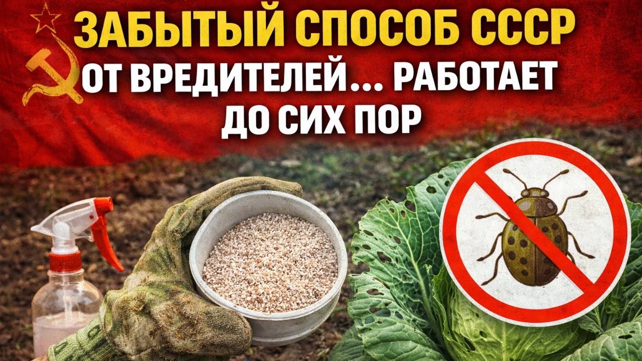 В СССР этим спасали огород от вредителей. Результат удивляет
