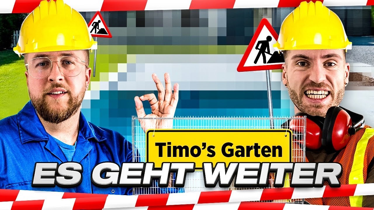 Es geht los in TIMOS Garten 👨‍🚒🌴 Drei EIERKÖPFE auf der BAUSTELLE !! VLOG