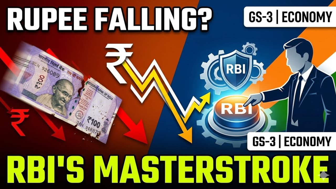Rupee Depreciation and RBI Strategy GS 3 Mains 