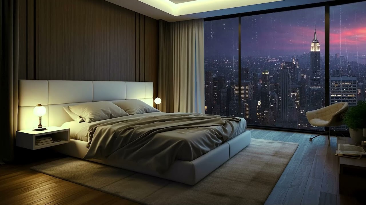 Jazz Playing In Your New York City Apartment On A Rainy Day.