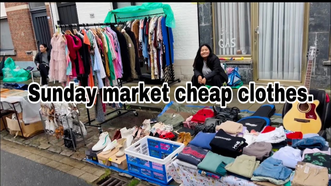 SELLING A SECONDHAND CLOTHES ON THE STREETS// HOW MUCH WE EARN// TIBETAN VLOG// BELGIUM