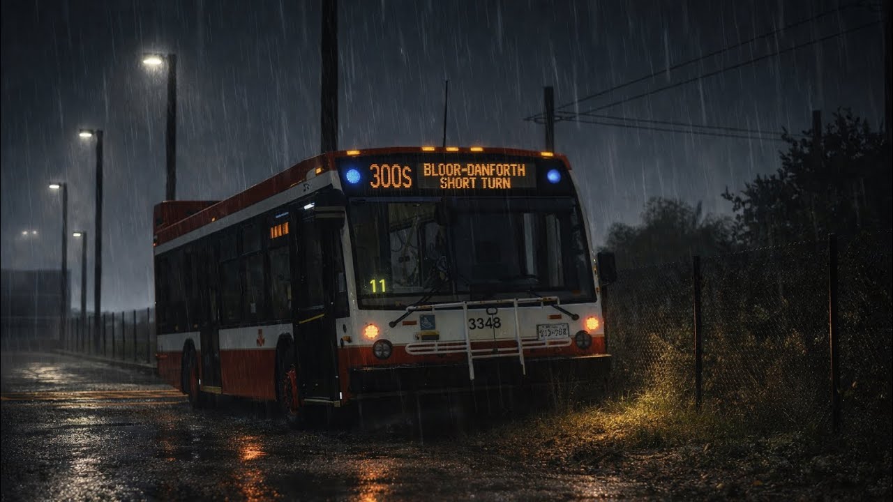 Toronto Transit Commission 2018 LFS Nova Diesel #3348 On The 300S Bloor Danforth Blue Night 