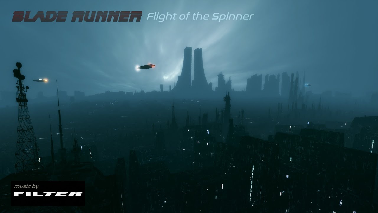 Blade Runner | FLIGHT OF THE SPINNER | Music & Visual AMBIENCE for Work, Study & Relaxing - 8 Hours