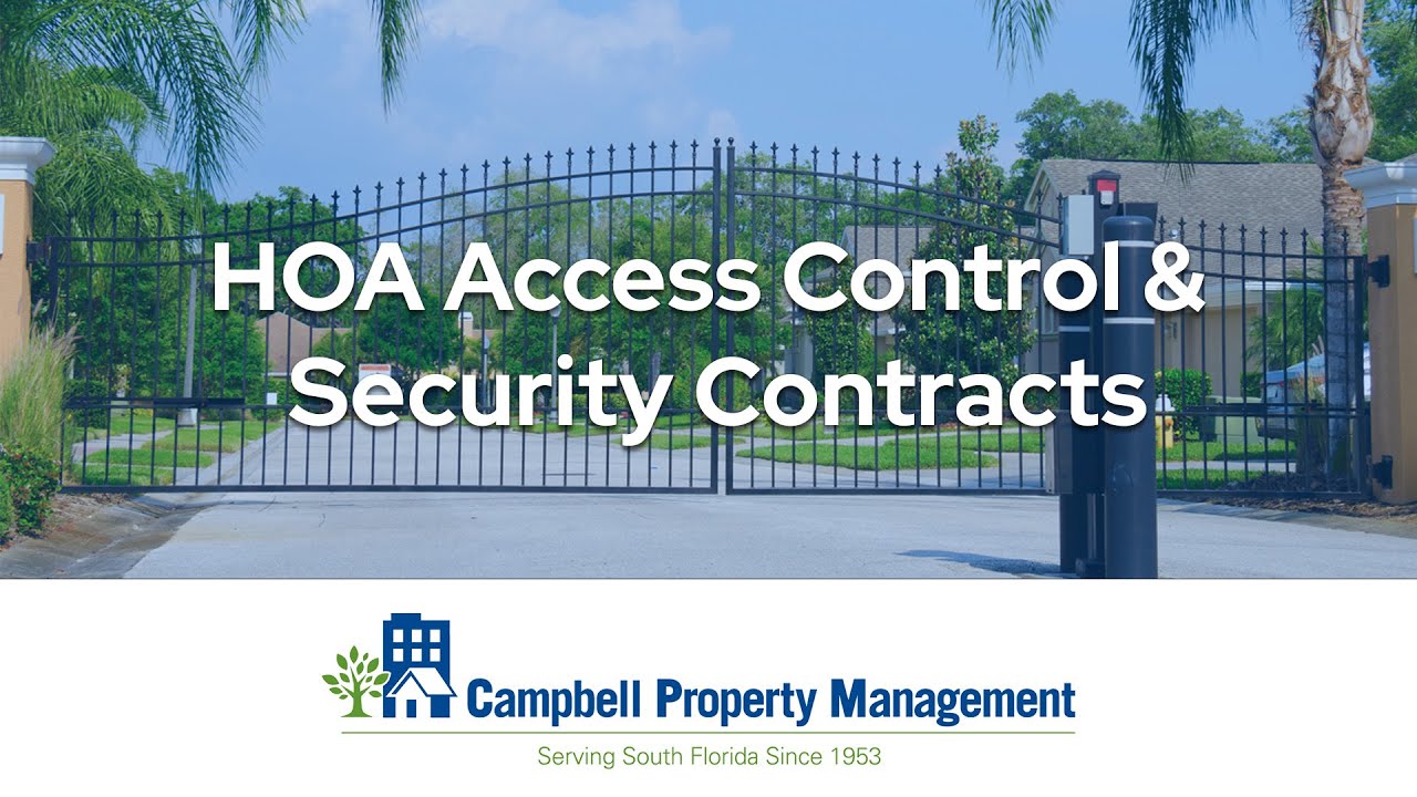 HOA Access Control & Security Contracts Webinar