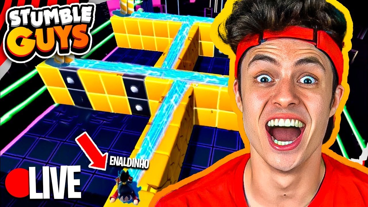 VIREI UMA LENDA DO BLOCK DASH NO STUMBLE GUYS - AO VIVO