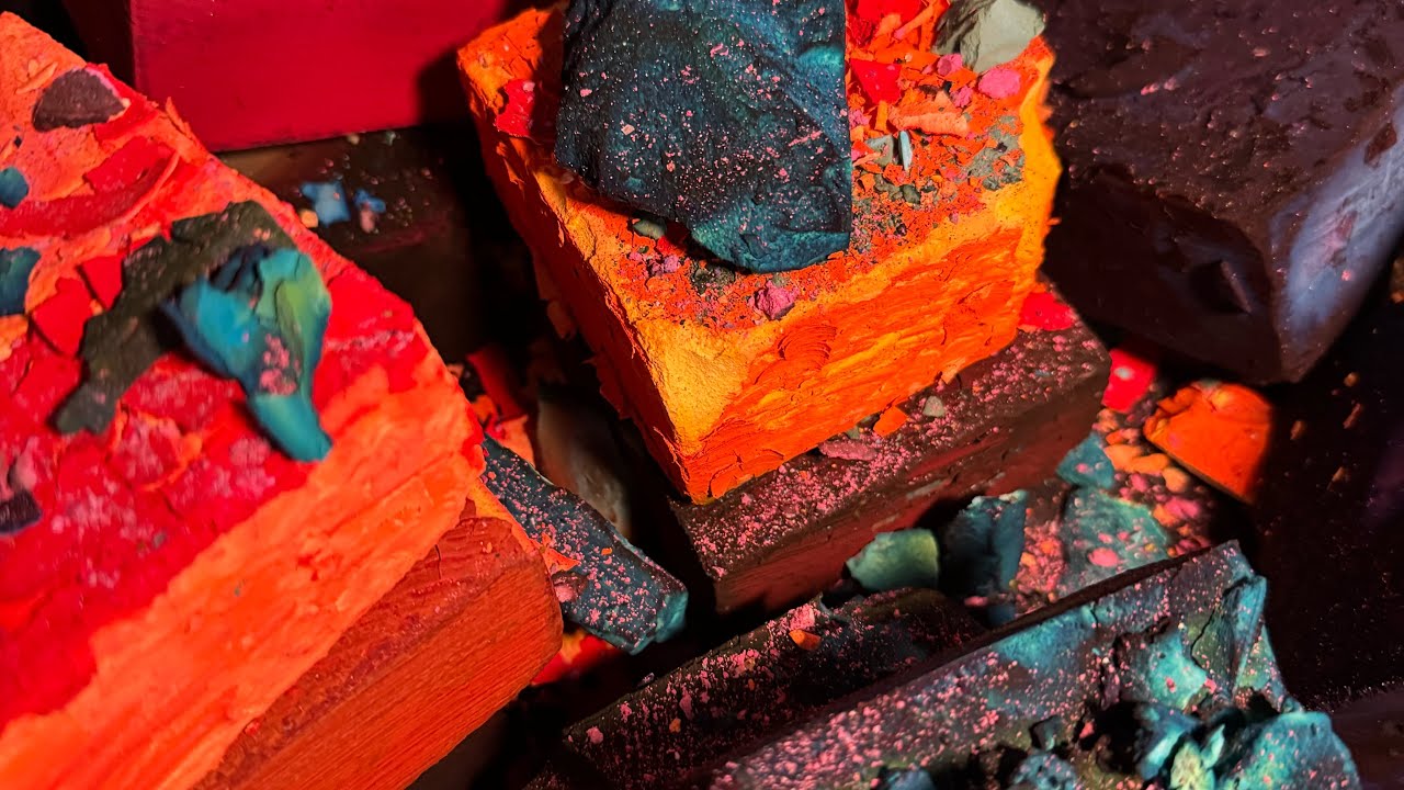 Day 6 of #18DaysOfLoveASMR cornstarch topped blocks