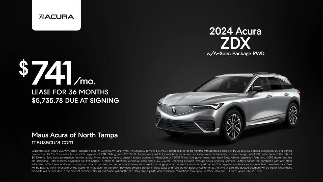 Acura ZDX 11/23/2024 4589788