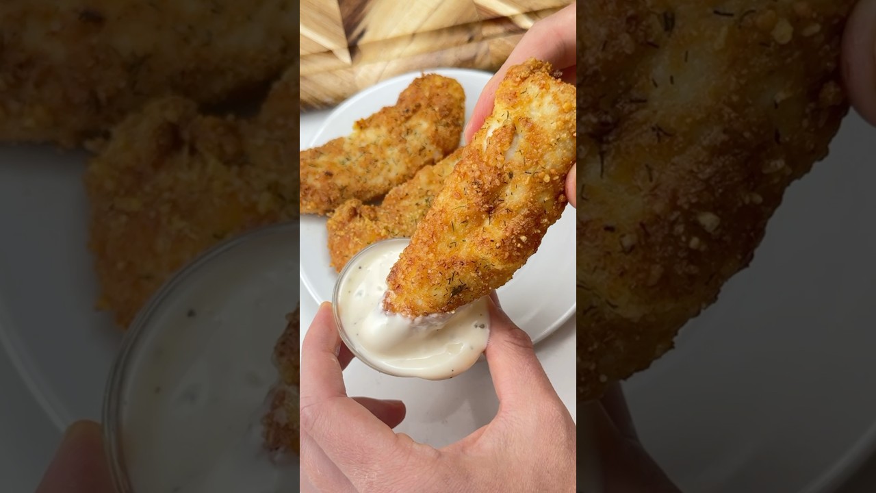 Куриные наггетсы с соусом ранч и пармезаном 😋🐓🙌
