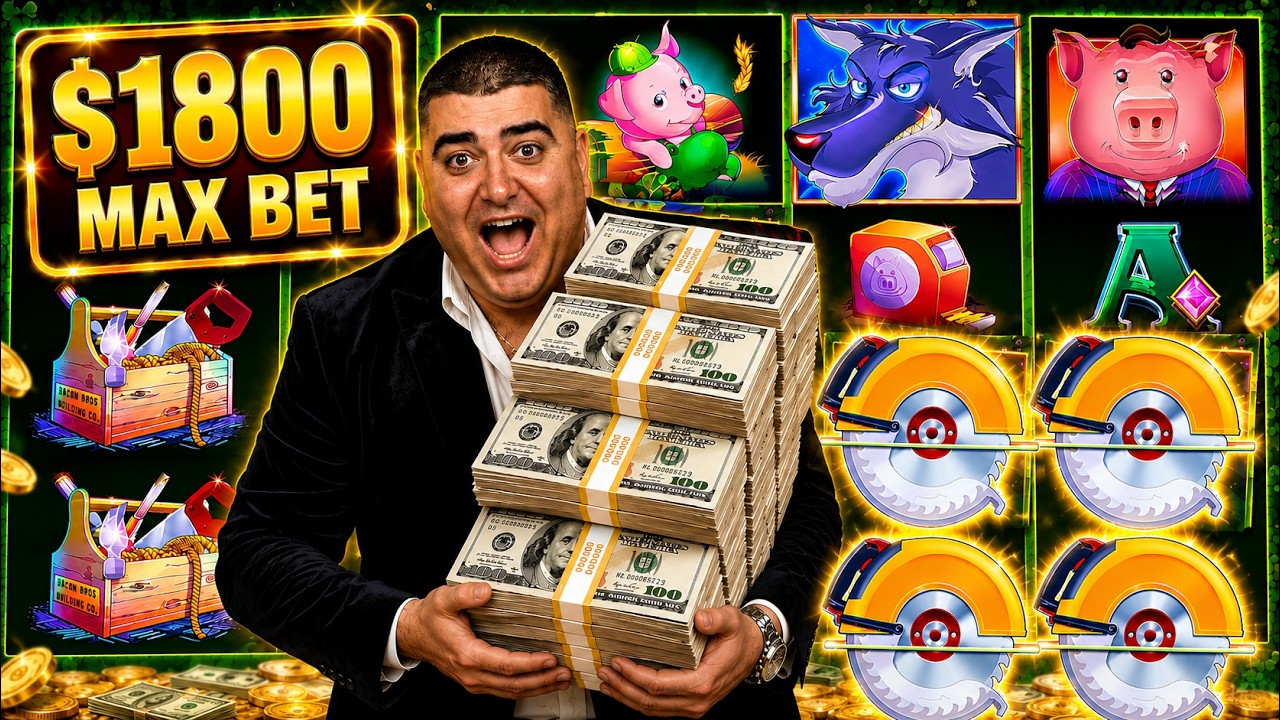 $1,800 Spin Bonus Paid MASSIVE JACKPOT On Huff N Even More Puff
