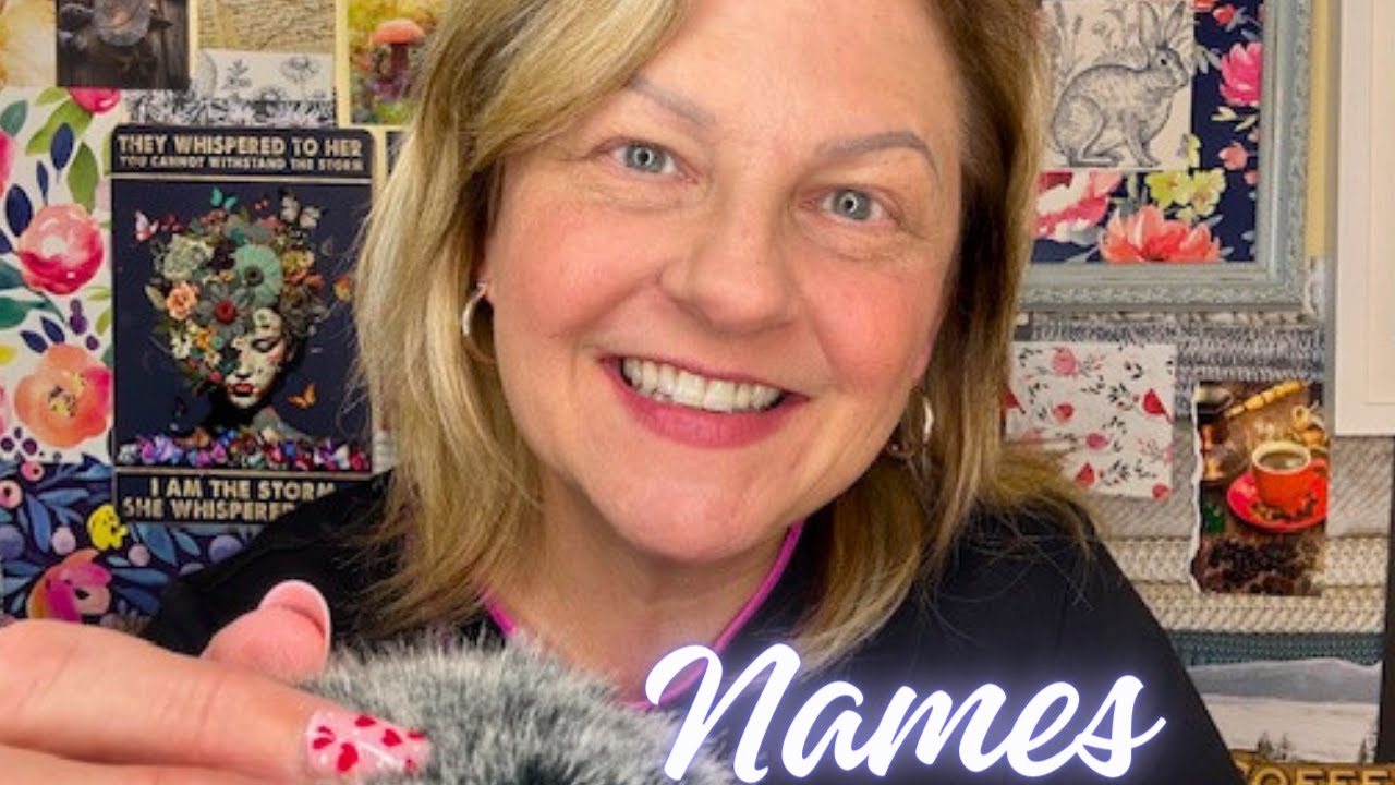 ASMR | More Wonderful Names | Featuring Pink Heart Nails and Hand Movements 🥰🌺✨