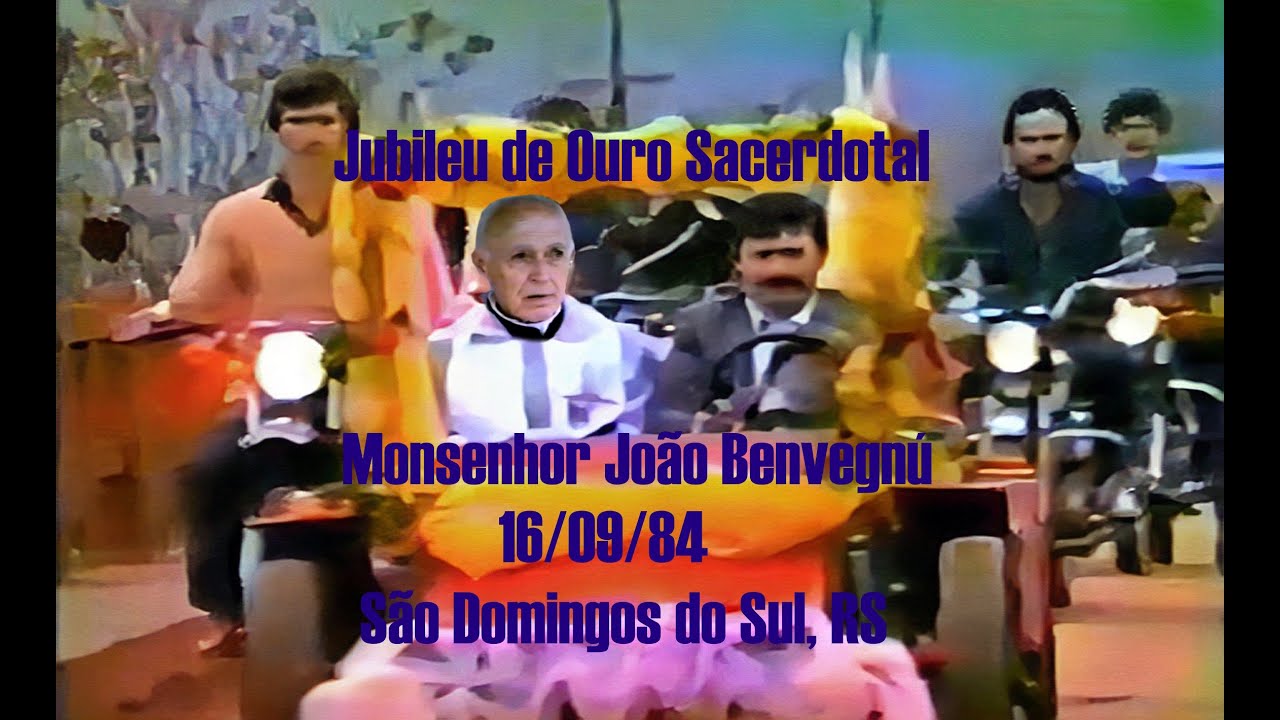 Monsenhor João Benvegnù celebrou seu Jubileu de Ouro Sacerdotal em São Domingos do Sul, RS- 16-09-84