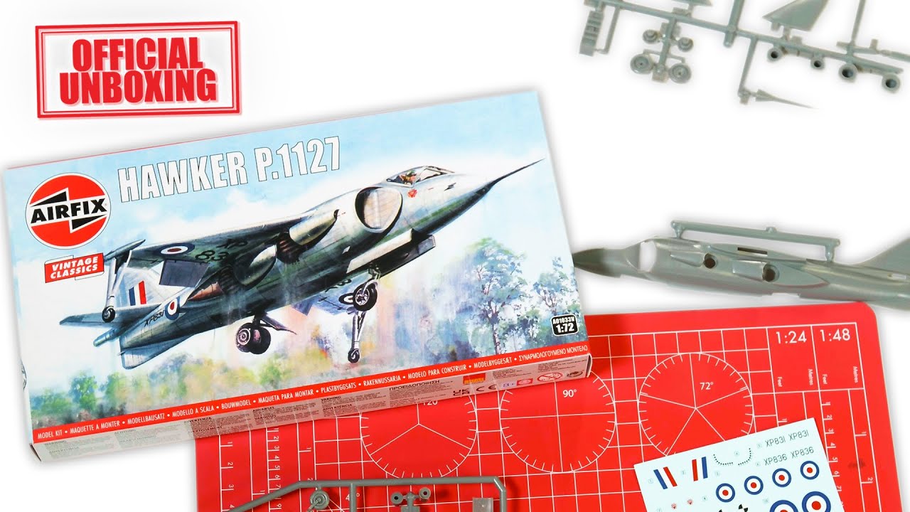 Official Unboxing Airfix: Hawker P.1127 (A01033V)