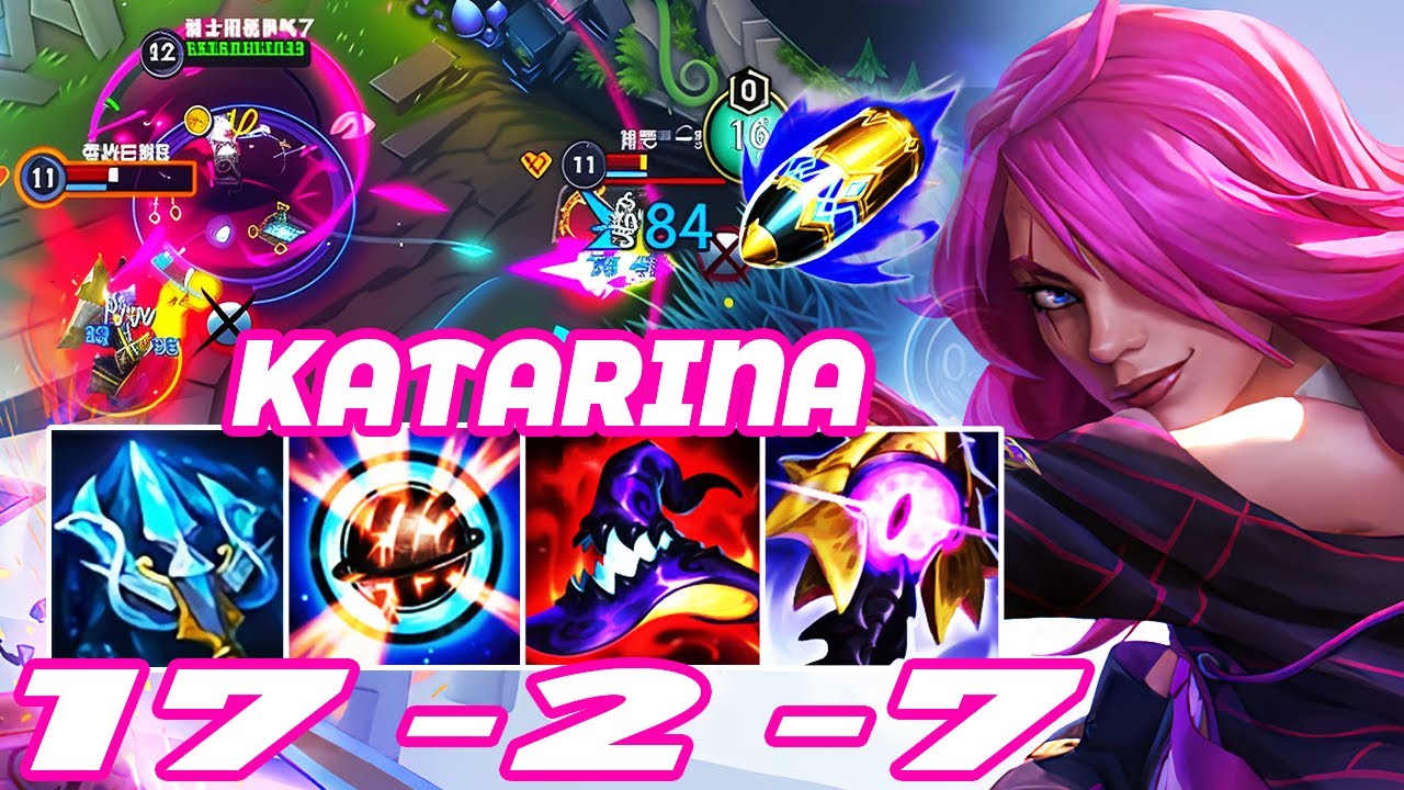WILD RIFT KATARINA MID GAMEPLAY | 17 -2 -7 MVP | KATARINA BUILD RUNES