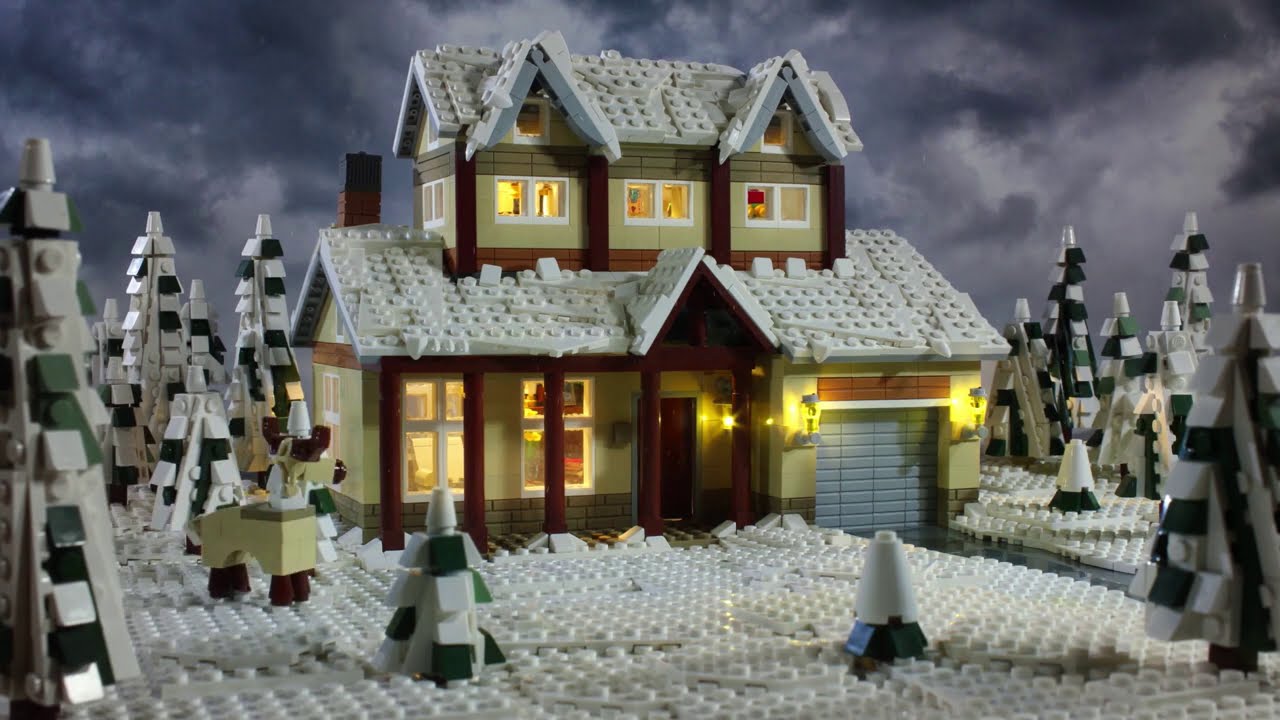 Zimowa scenka LEGO | Wirtualny krajobraz | Dzień budowania z LEGO